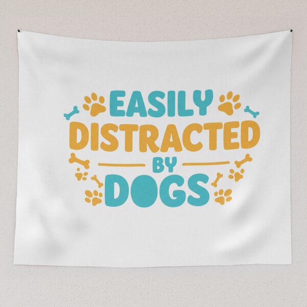 Item preview, EASILY DISTRACTED BY DOGS designed and sold by FitEnvy.