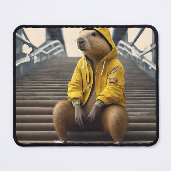 Item preview, Capybara in street style mode designed and sold by stableImaginarium.