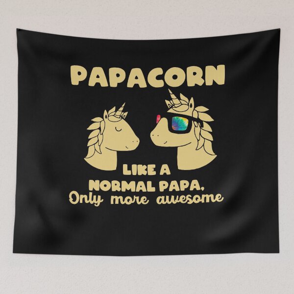 Item preview, Men Papacorn Unicorn Dad Papa And Baby Fathers Day Gift T-Shirt designed and sold by StreetArtPro.