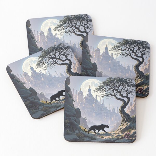 Item preview, Leopard in Silhouette designed and sold by HabitableMoons.