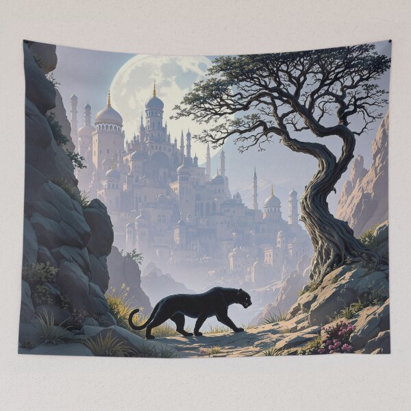 Item preview, Leopard in Silhouette designed and sold by HabitableMoons.