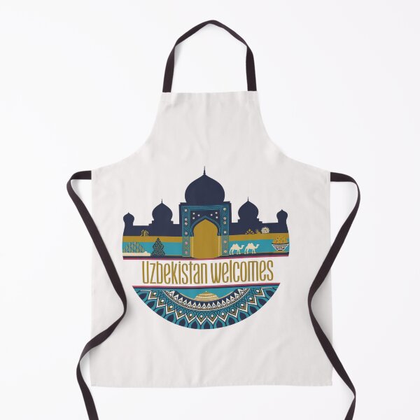 Item preview, Uzbekistan Welcomes Flag Map Samarkand, Bukhara, Tashkent designed and sold by AnimalsDH305.