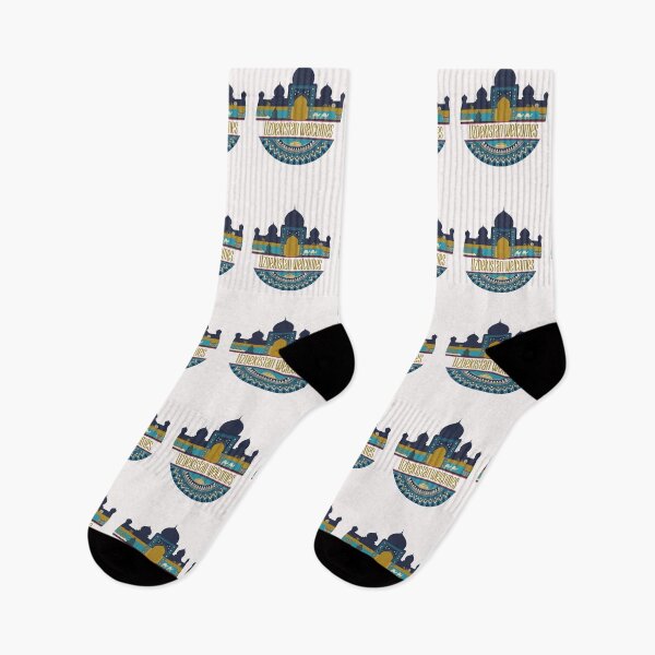 Item preview, Uzbekistan Welcomes Flag Map Samarkand, Bukhara, Tashkent designed and sold by AnimalsDH305.