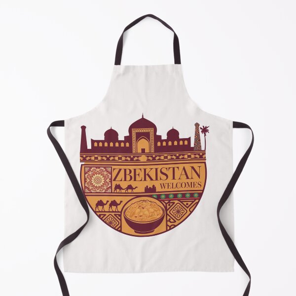 Item preview, Uzbekistan Welcomes Flag Map Samarkand, Bukhara, Tashkent designed and sold by AnimalsDH305.