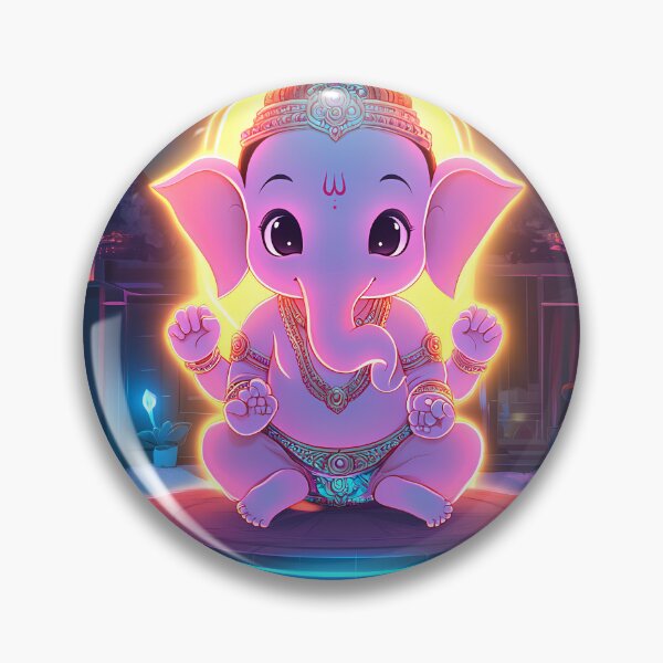 Item preview, Ganesh Patterned T-shirt – Embrace the Spirit of Prosperity designed and sold by BatkuzaHUB.