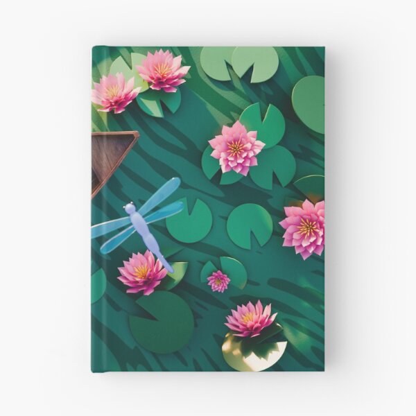 Item preview, Woman Rowing Through a Lily Pond – Paper Art Style designed and sold by Elisabeth Coelfen.