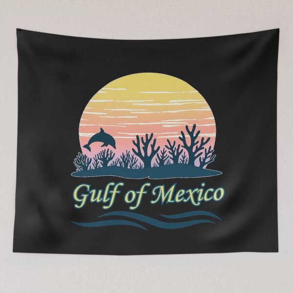Item preview, Gulf Of Mexico: Tropical Sunset Marine Life  Ocean Nature Art designed and sold by elynne9.