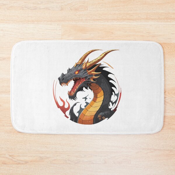 Item preview, A battle-scarred dragon with massive horns, dark red scales, and molten lava cracks running through its body, roaring T-shirt, Sticker designed and sold by Little KAIJU.
