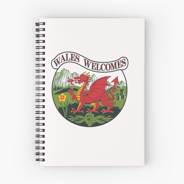 Item preview, Wales Welcomes Flag Map Dragon, Cardiff, Conwy  designed and sold by AnimalsDH305.