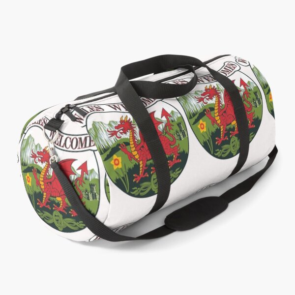 Item preview, Wales Welcomes Flag Map Dragon, Cardiff, Conwy  designed and sold by AnimalsDH305.