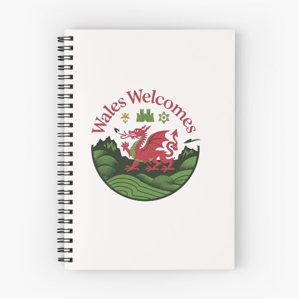 Item preview, Wales Welcomes Flag Map Dragon, Cardiff, Conwy  designed and sold by AnimalsDH305.