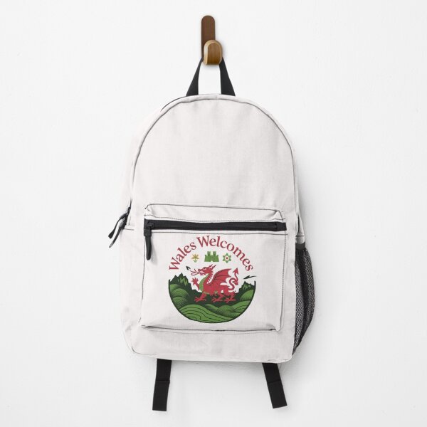 Item preview, Wales Welcomes Flag Map Dragon, Cardiff, Conwy designed and sold by AnimalsDH305.