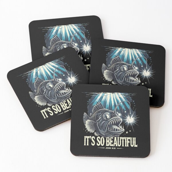 Item preview, Anglerfish Found The Light Deep Sea Graphic Ocean designed and sold by FantasyFablesC.