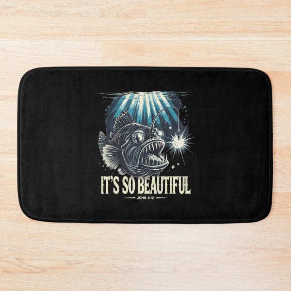 Item preview, Anglerfish Found The Light Deep Sea Graphic Ocean designed and sold by FantasyFablesC.