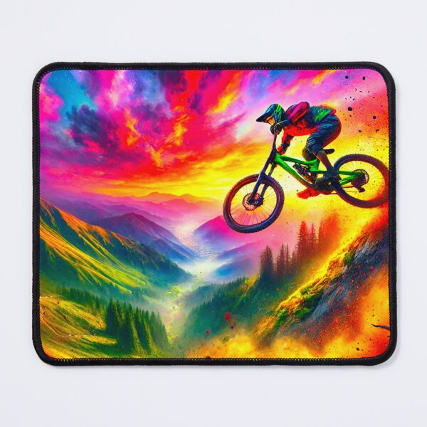 Item preview, Pink MTB Brilliance – Shredding Berms in Style designed and sold by GrizzlyCollective.