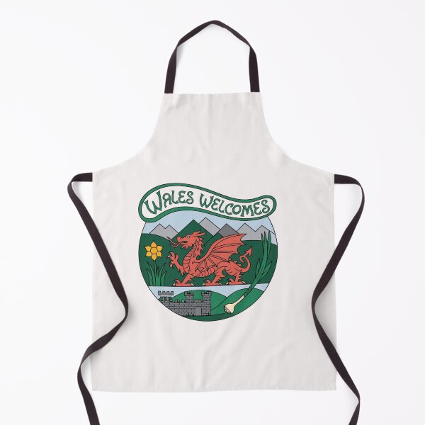 Item preview, Wales Welcomes Flag Map Dragon, Cardiff, Conwy designed and sold by AnimalsDH305.