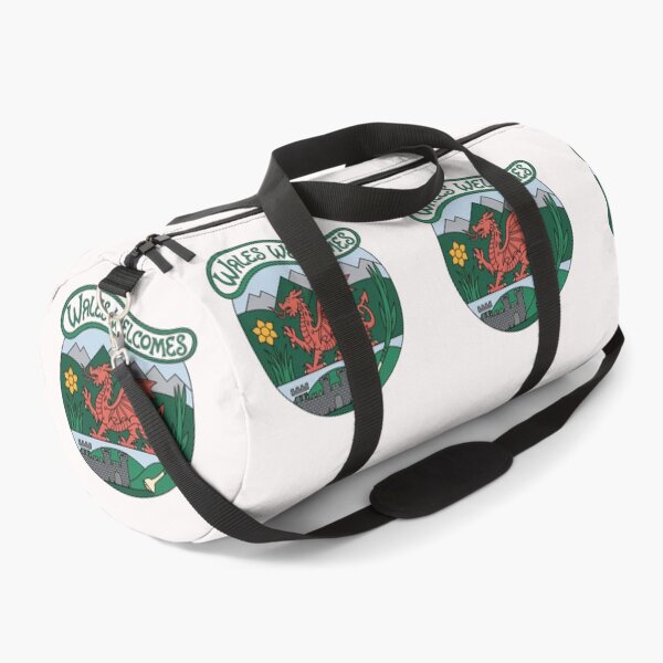 Item preview, Wales Welcomes Flag Map Dragon, Cardiff, Conwy  designed and sold by AnimalsDH305.