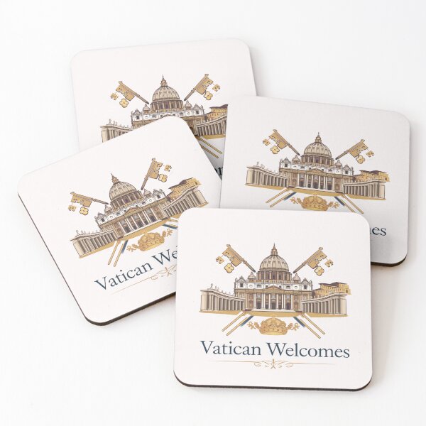 Item preview, Vatican Welcomes Flag Map St. Peter's Basilica, St. Peter's designed and sold by AnimalsDH305.