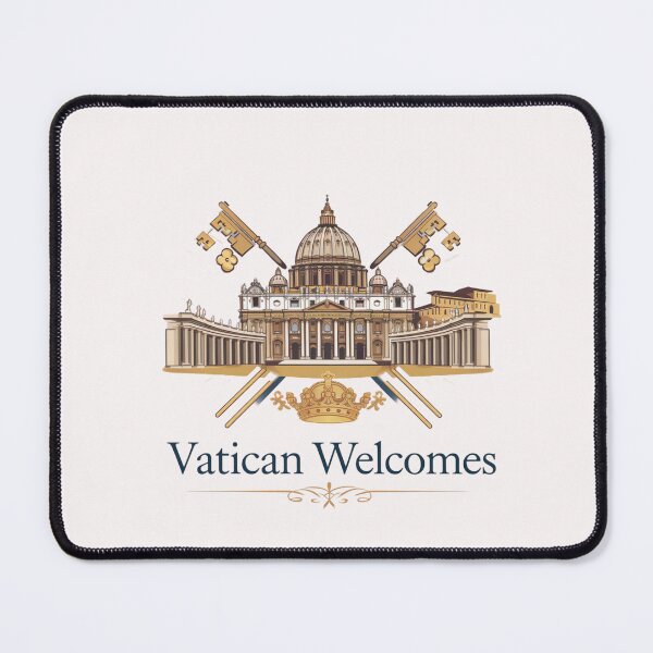 Item preview, Vatican Welcomes Flag Map St. Peter's Basilica, St. Peter's designed and sold by AnimalsDH305.