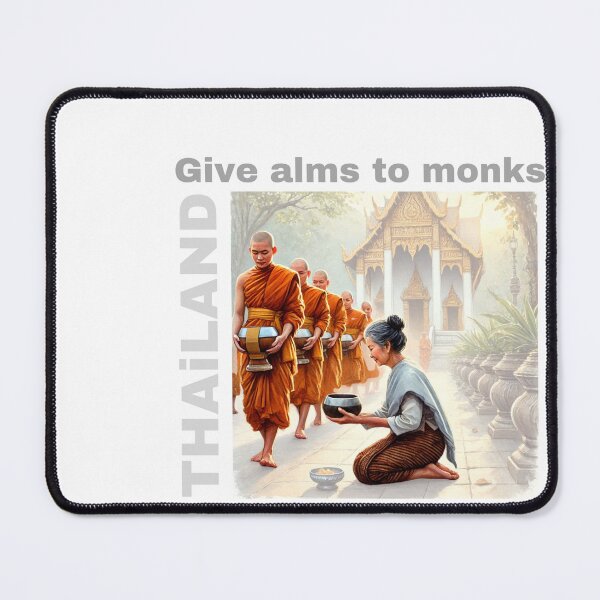 Item preview, Give alms to monk designed and sold by arokya53.