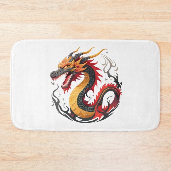 Item preview, A battle-scarred fire dragon with massive horns, deep crimson and blackened scales, and glowing molten cracks pulsing with fiery energy running through its body, roaring fiercely T-shirt, Sticker designed and sold by Little KAIJU.