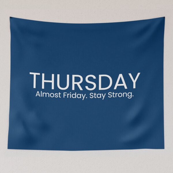 Item preview, Almost Friday Stay Strong – Funny Minimalist Motivation designed and sold by StickPlaza.