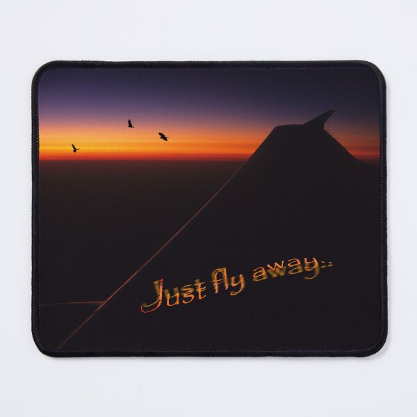 Item preview, Airplane wing, sunset birds high flying sky designed and sold by JonDelorme.