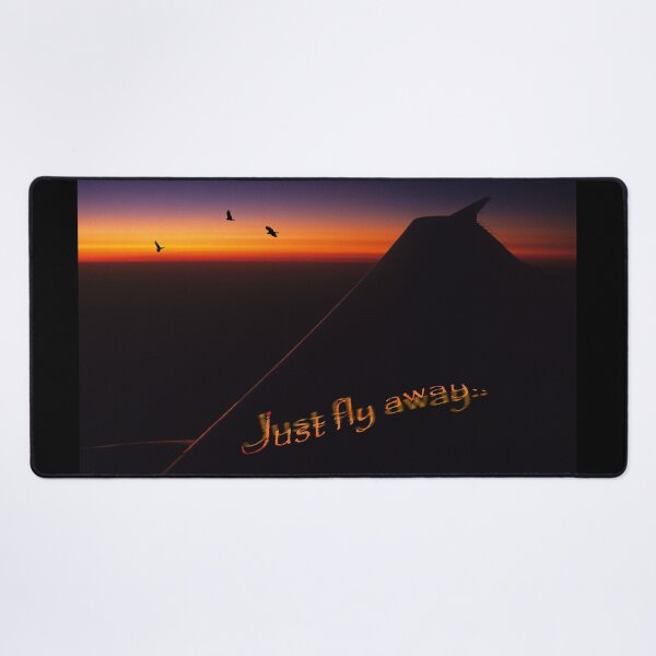 Item preview, Airplane wing, sunset birds high flying sky designed and sold by JonDelorme.
