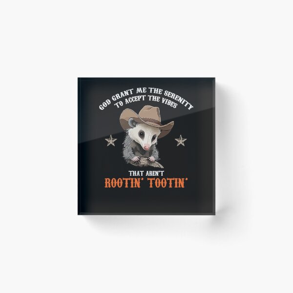 Item preview, Accept The Vibes That Aren't Rootin' Tootin' Funny Opossum designed and sold by Dressed For  Duty.