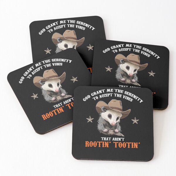 Item preview, Accept The Vibes That Aren't Rootin' Tootin' Funny Opossum designed and sold by Dressed For  Duty.