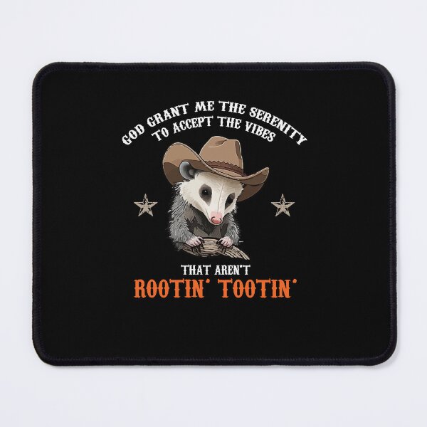 Item preview, Accept The Vibes That Aren't Rootin' Tootin' Funny Opossum designed and sold by Dressed For Duty.