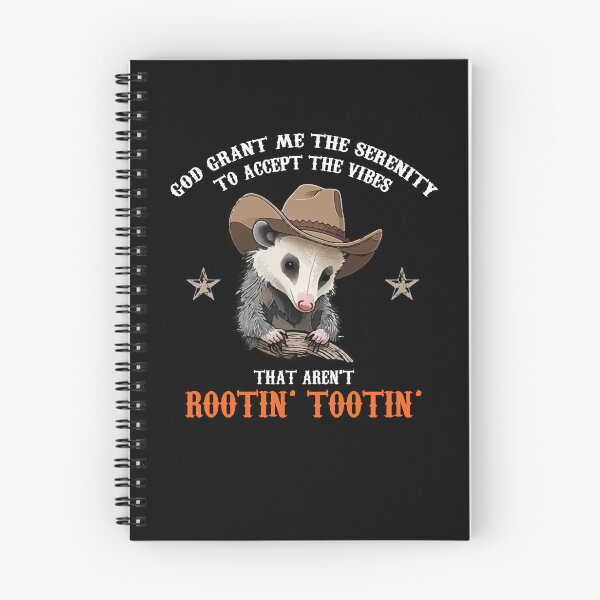 Item preview, Accept The Vibes That Aren't Rootin' Tootin' Funny Opossum designed and sold by Dressed For  Duty.