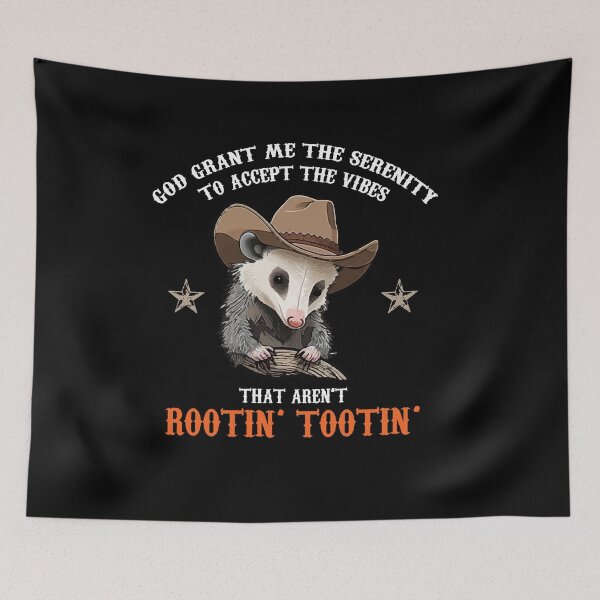 Item preview, Accept The Vibes That Aren't Rootin' Tootin' Funny Opossum designed and sold by Dressed For  Duty.