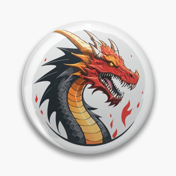 Item preview, A battle-scarred fire dragon with massive horns, deep crimson and blackened scales, and glowing molten cracks pulsing with fiery energy running through its body, roaring fiercely T-shirt, Sticker designed and sold by Little KAIJU.