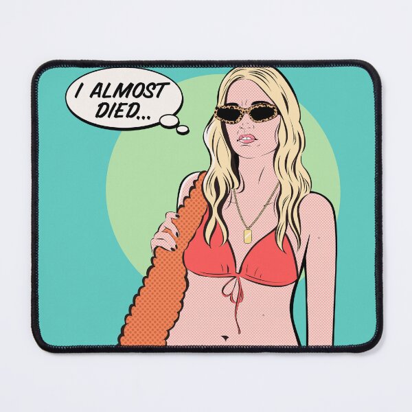 Item preview, Chelsea fan art from The White Lotus Season 3 "I almost died" designed and sold by Zummi.