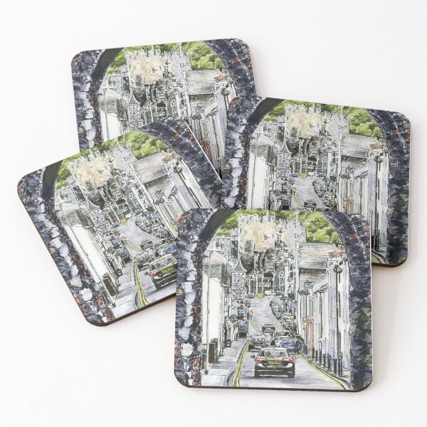 Item preview, The road through Conwy, North Wales, with its castle in the distance designed and sold by LymphomaLass.