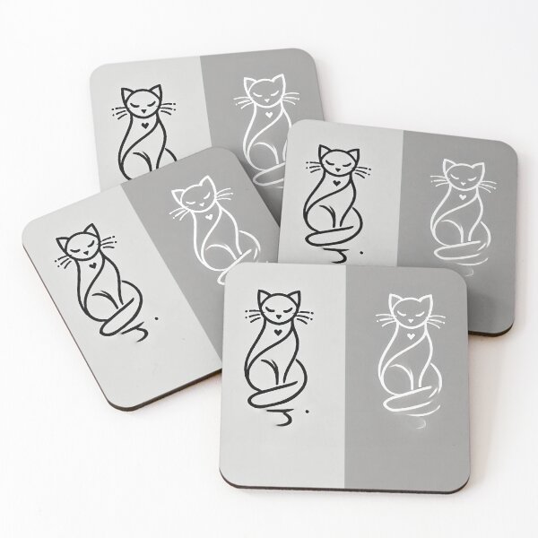 Item preview, minimalist cat designed and sold by A Light Worker.