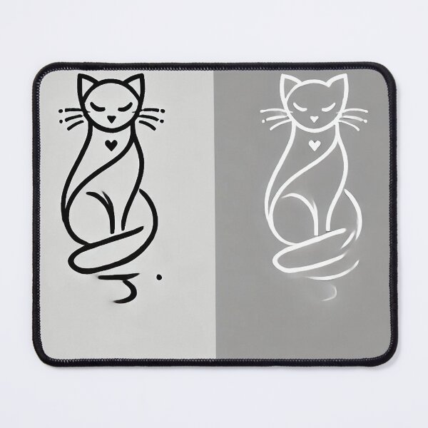 Item preview, minimalist cat designed and sold by A Light Worker.