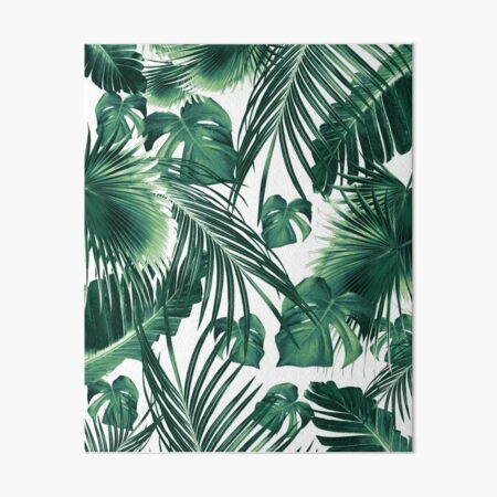 Tropical Jungle Leaves Dream #7 #tropical #decor #art Art Board Print