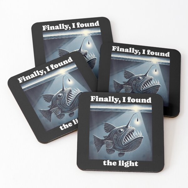 Item preview, Funny Anglerfish Found The Light Angler Fish designed and sold by FantasyFablesC.