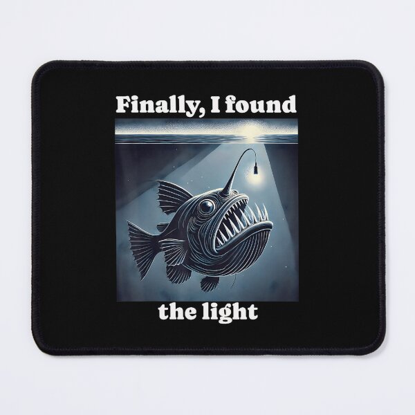 Item preview, Funny Anglerfish Found The Light Angler Fish designed and sold by FantasyFablesC.