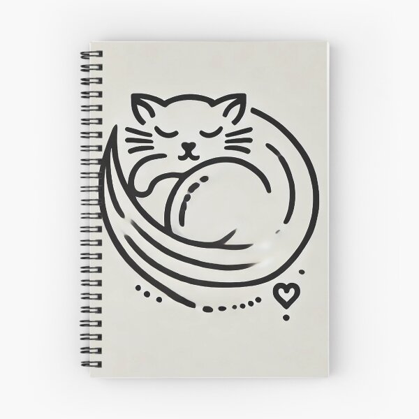 Item preview, Minimalistic Cat heart designed and sold by A Light Worker.