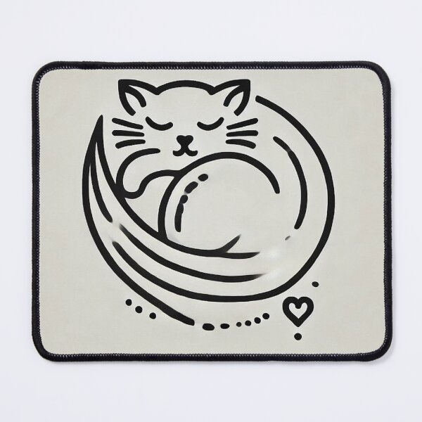 Item preview, Minimalistic Cat heart designed and sold by A Light Worker.