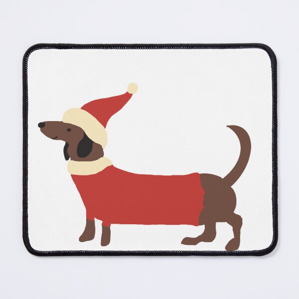 Item preview, Christmas Dachshund Red Sticker designed and sold by Shell Doodles Art.