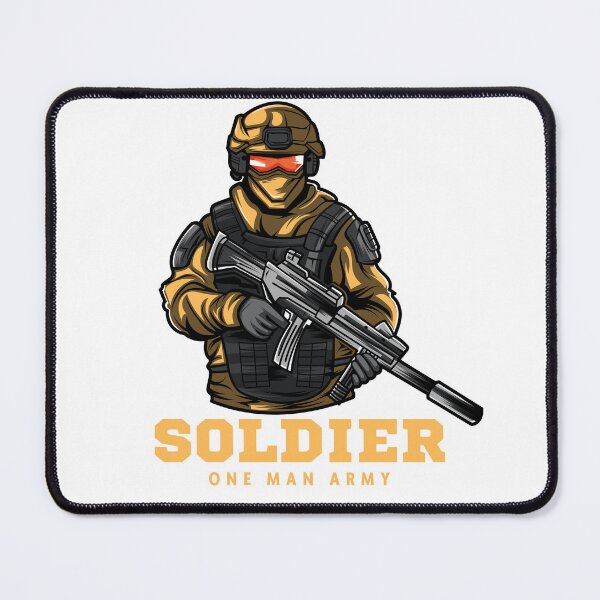 Item preview, Soldier - One Man Army designed and sold by Naquo.