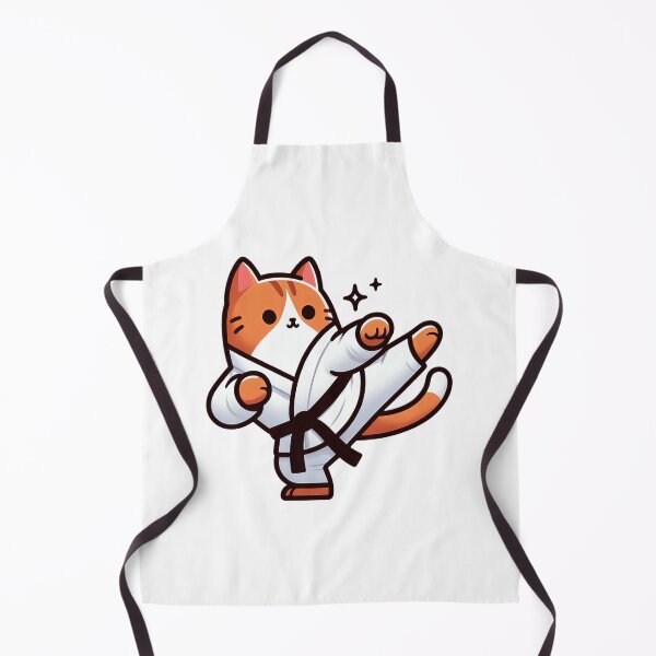 Item preview, karate cat designed and sold by SabyDigitalArt.
