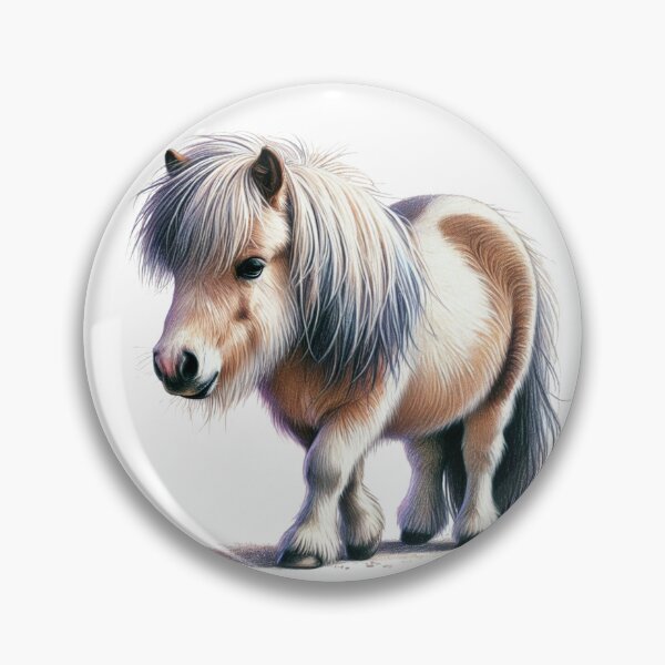 Item preview, Shetland Pony Colored Pencil Sketch Portrait designed and sold by MaedK.