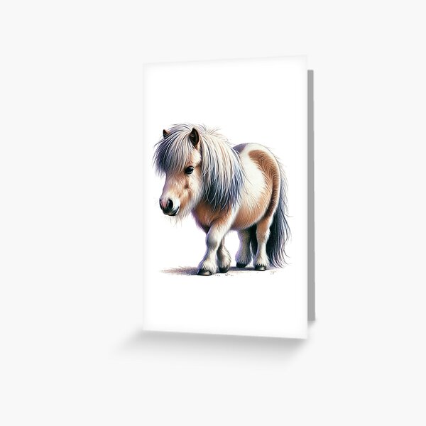 Item preview, Shetland Pony Colored Pencil Sketch Portrait designed and sold by MaedK.