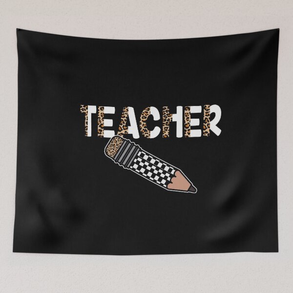 Item preview, Retro Checkered Teacher Leopard Pencil Back To School designed and sold by Dressed For  Duty.
