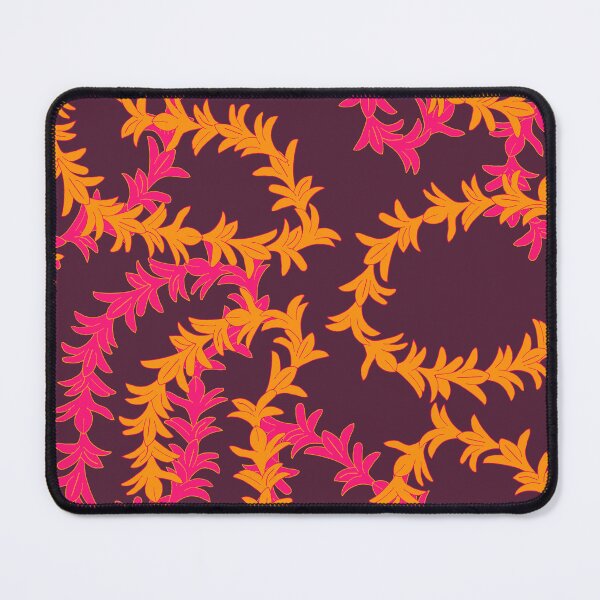 Item preview, Pink Orange Hawaiian Lei Flower Garland Pattern designed and sold by HotHibiscus.